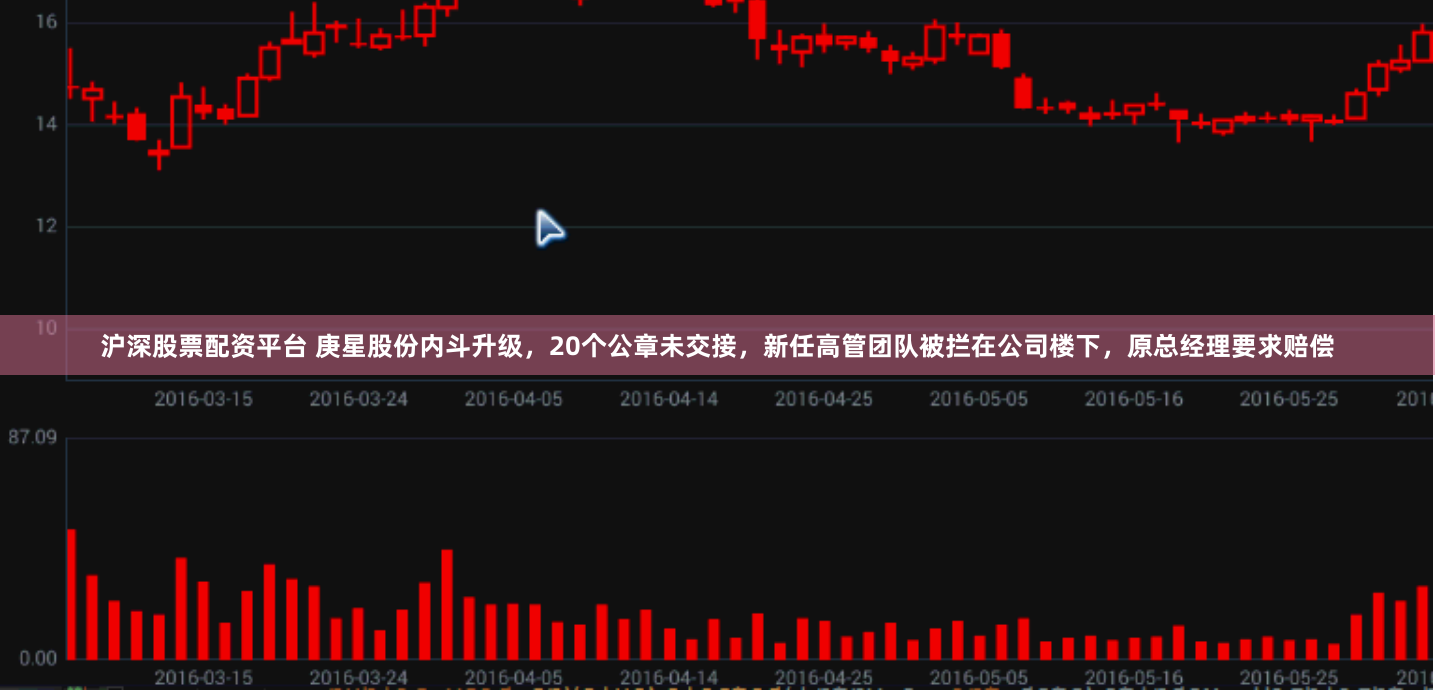 沪深股票配资平台 庚星股份内斗升级，20个公章未交接，新任高管团队被拦在公司楼下，原总经理要求赔偿