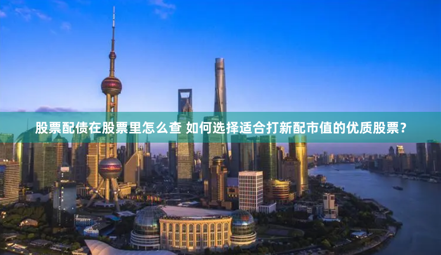 股票配债在股票里怎么查 如何选择适合打新配市值的优质股票？